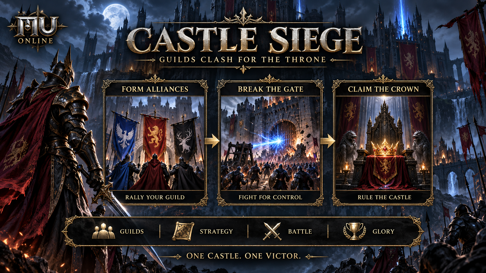 Castle Siege - guilds fight for control of the castle