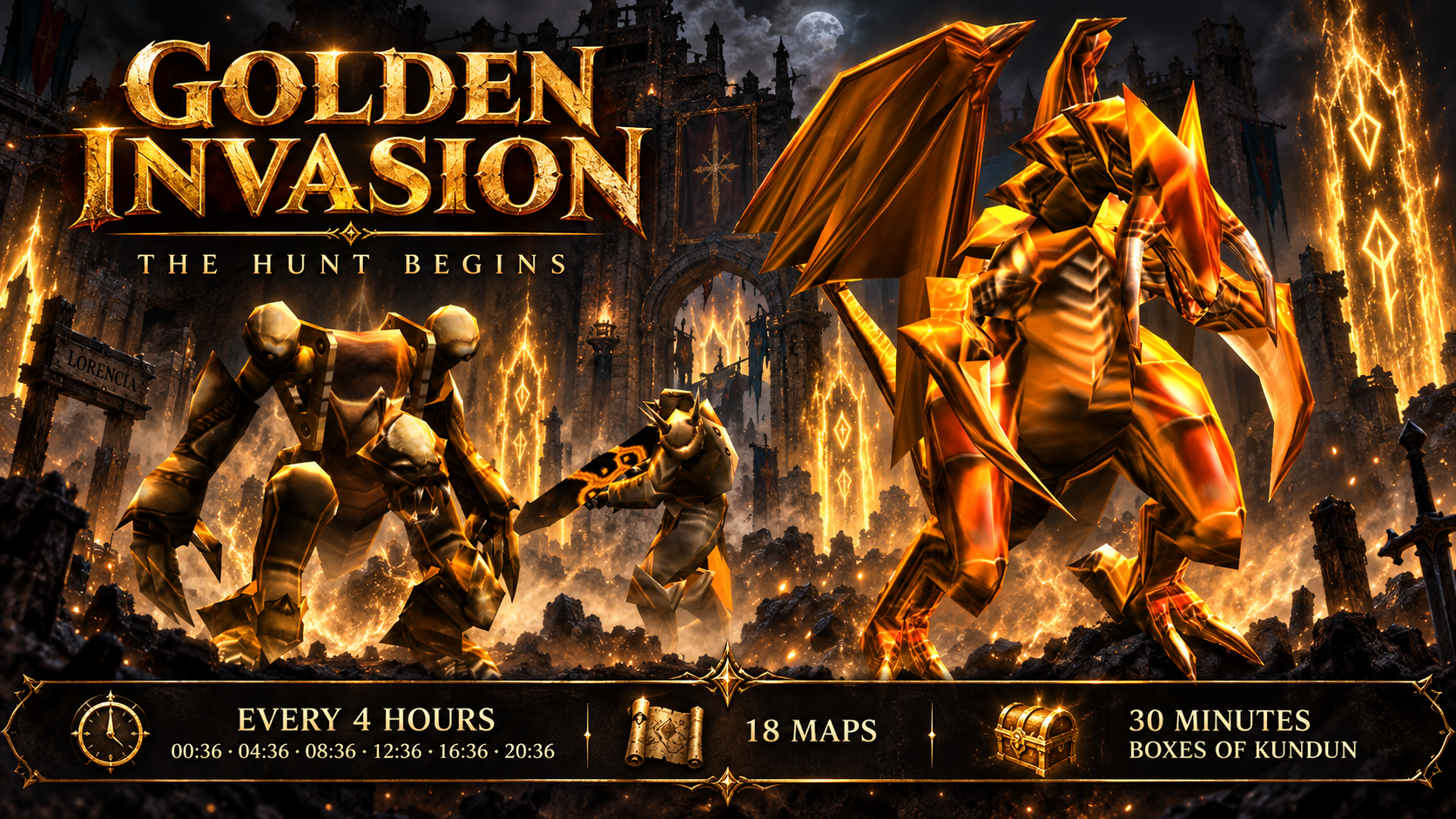 Golden Invasion led by the Great Golden Dragon