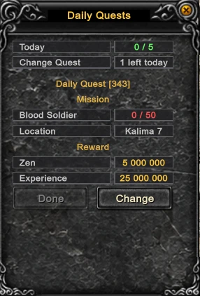 Daily Quests
