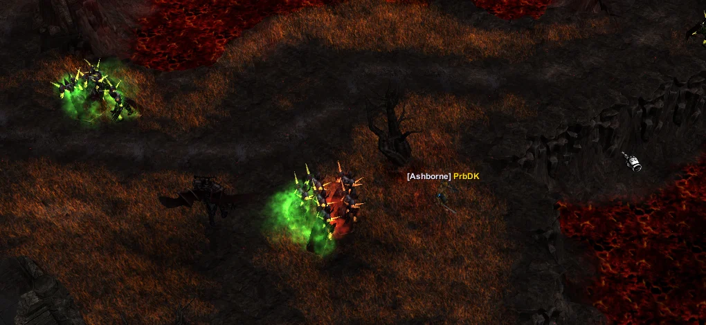 Vulcanus: lava, scorched grass and packs of the undead